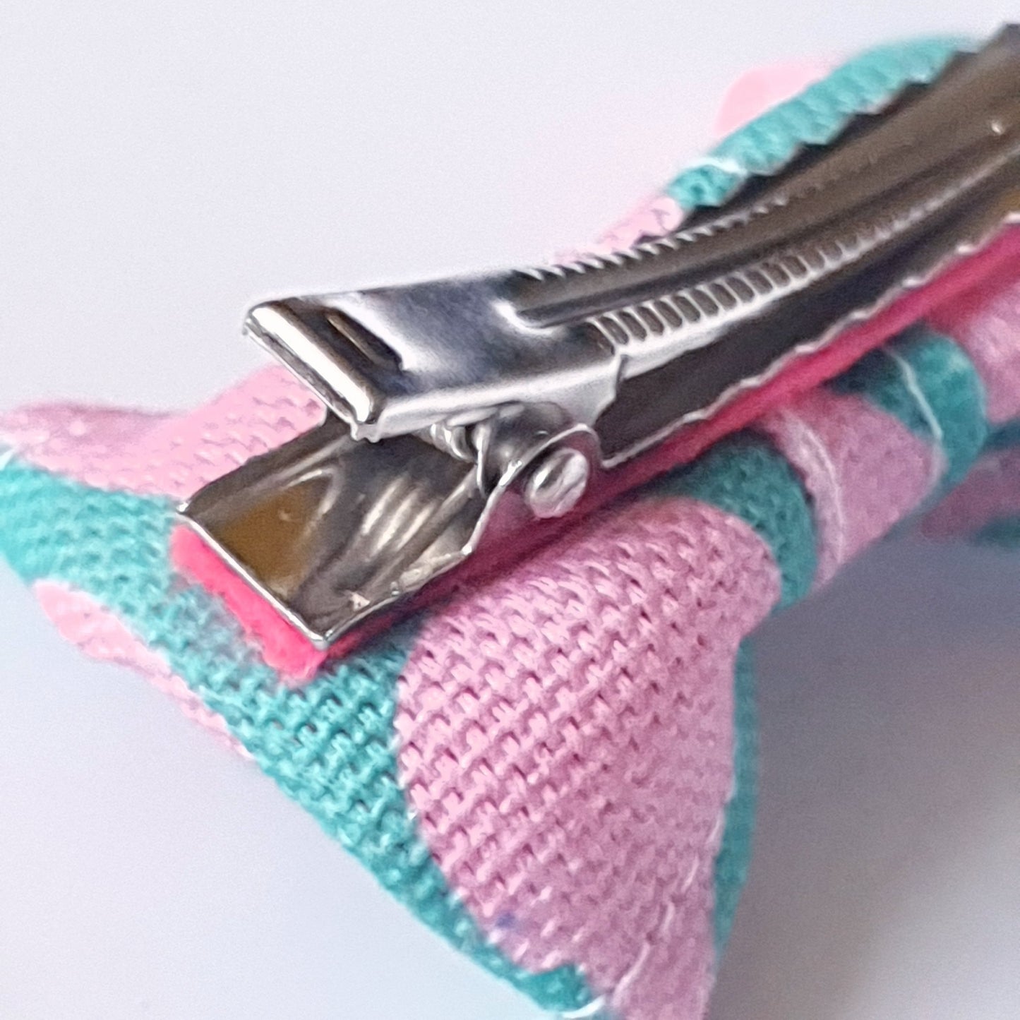 Bow clips- squiggle print