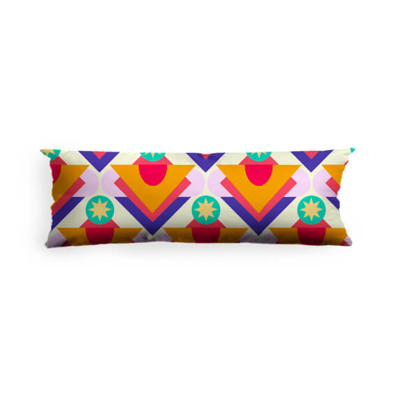 Carousel shapes Throw pillow