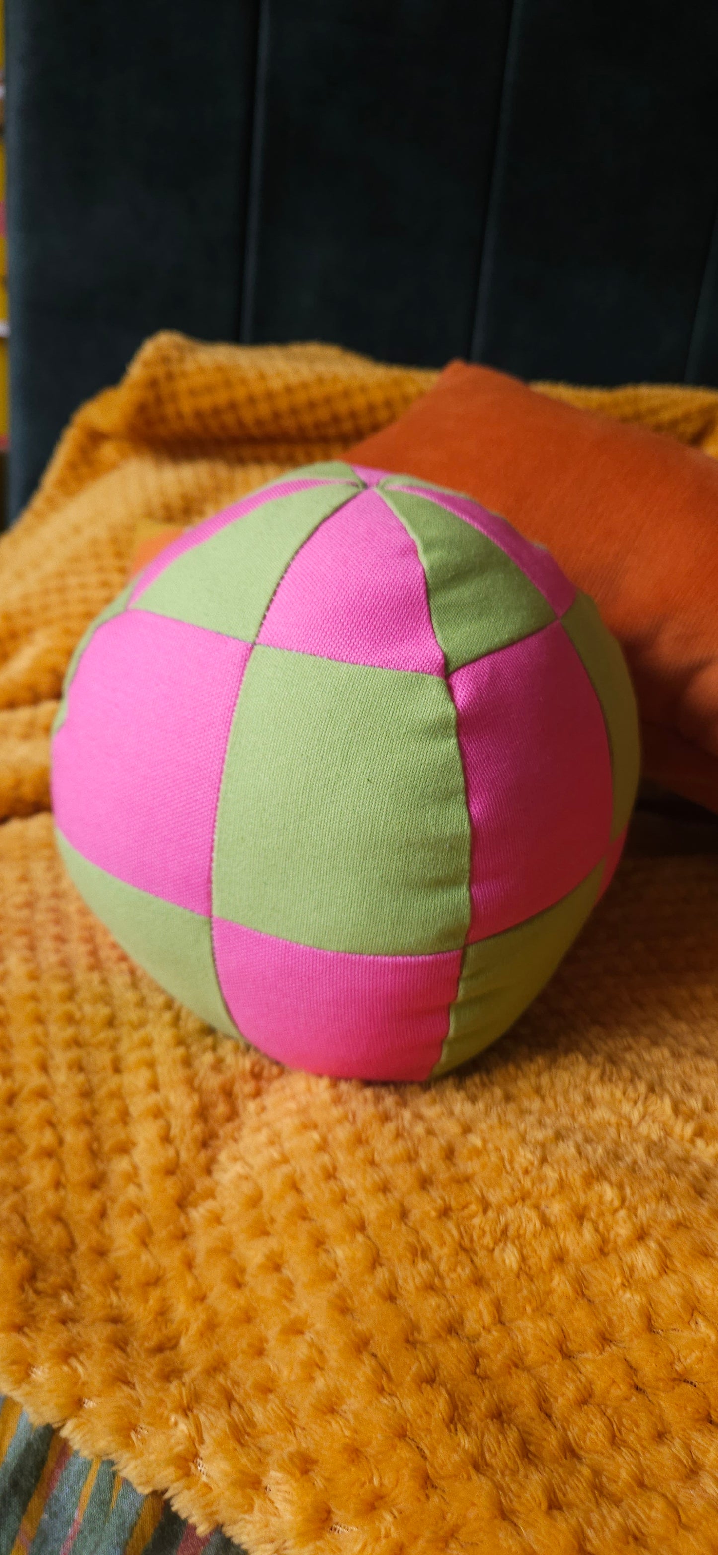 Lime-genta Ball plush