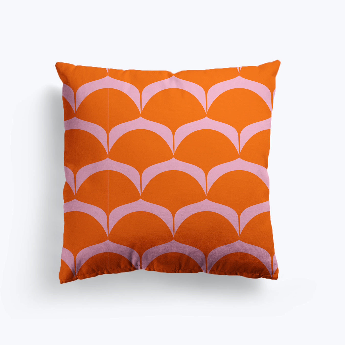 Scallop print cushion