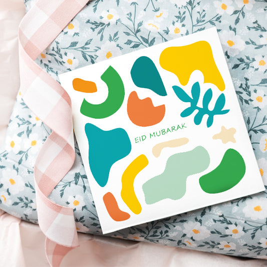 fun abstract Eid card
