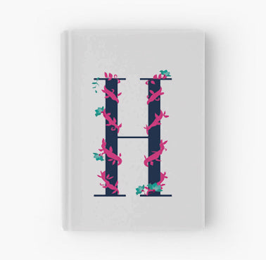 Whimsical Floral Monogram - Journal