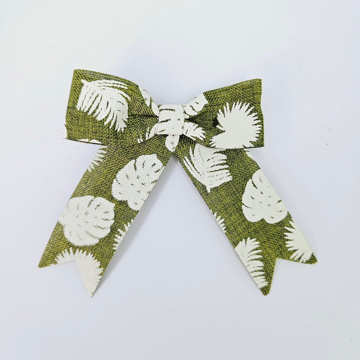 Tropical Leaf Ribbon bow