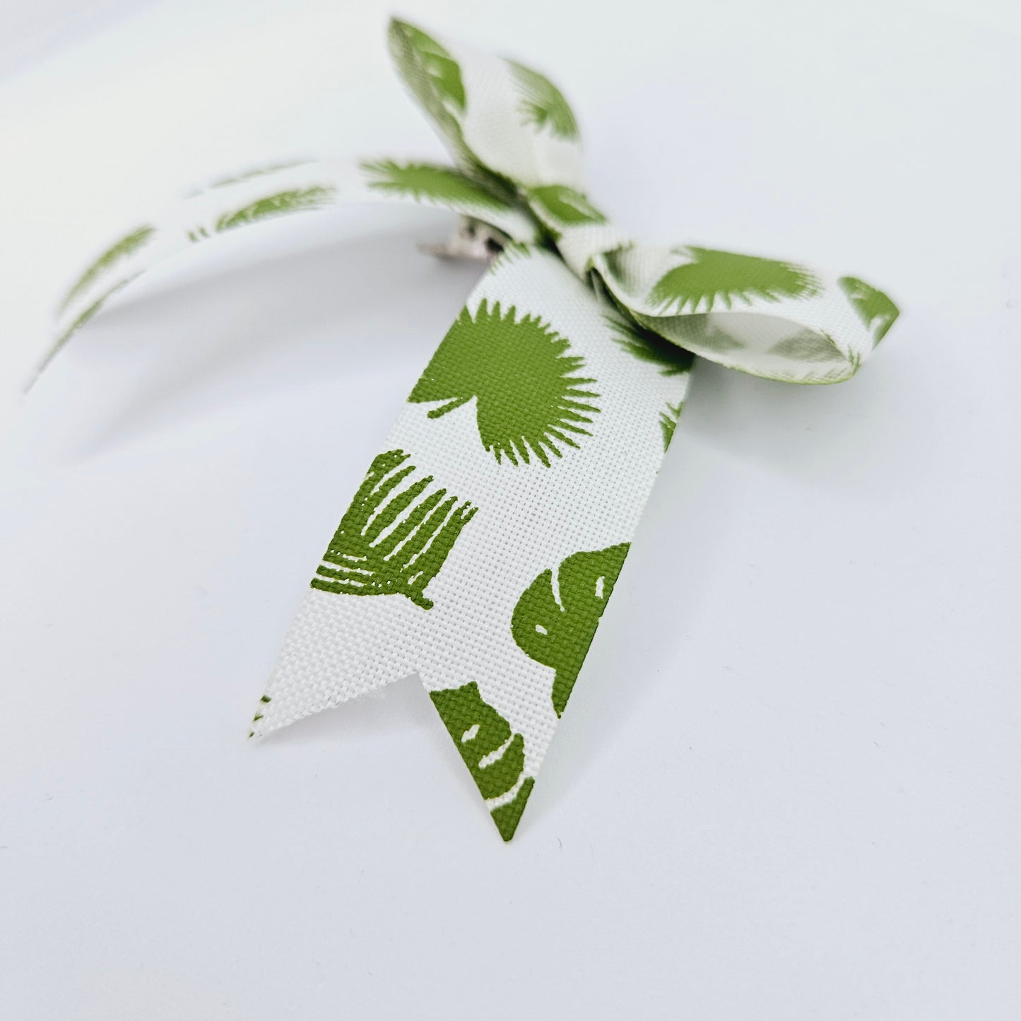 Tropical Leaf Ribbon bow