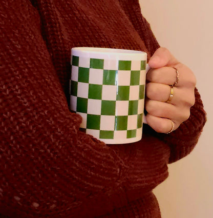 Checked Mug