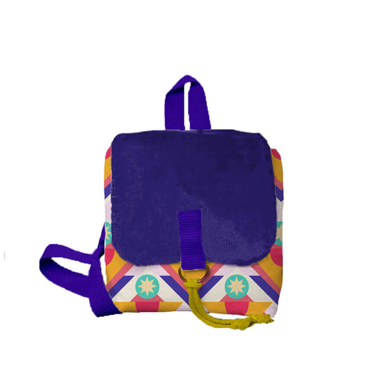 Carousel print mini Backpack