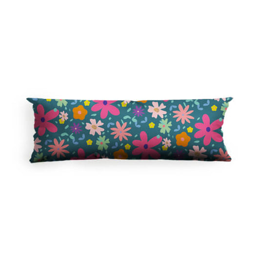 Multicolour flowers Throw pillow
