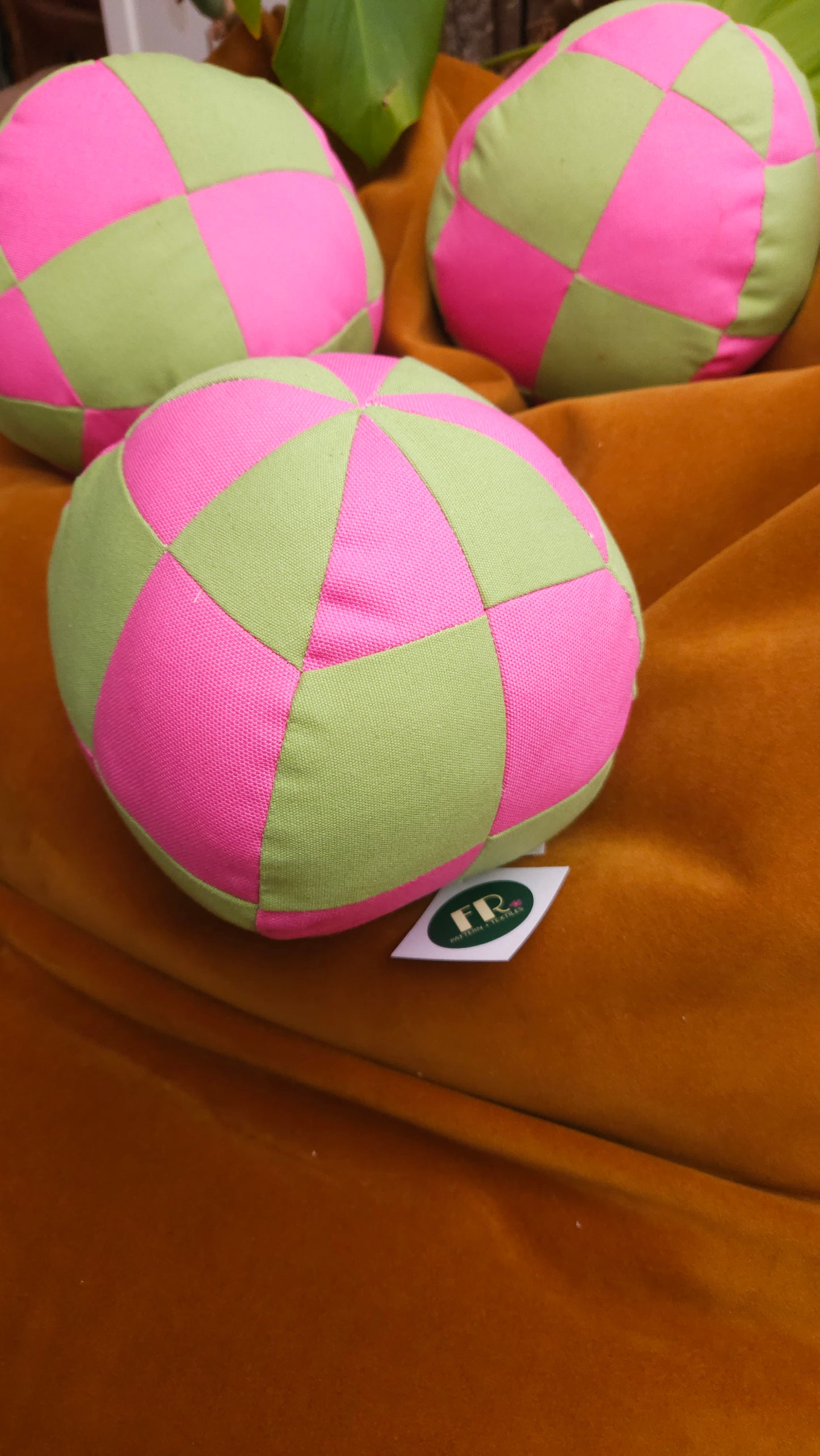 Lime-genta Ball plush