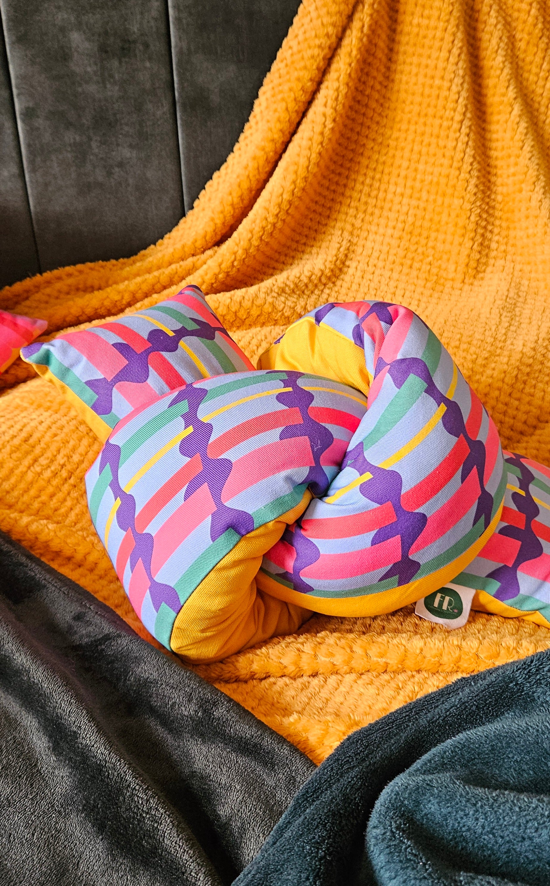 The warp & weft cuddle loop plush pillow – Fawziyah Raja surface ...