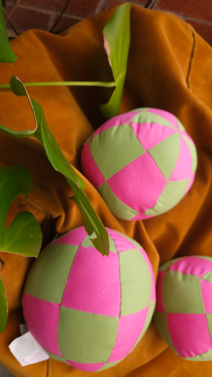 Lime-genta Ball plush