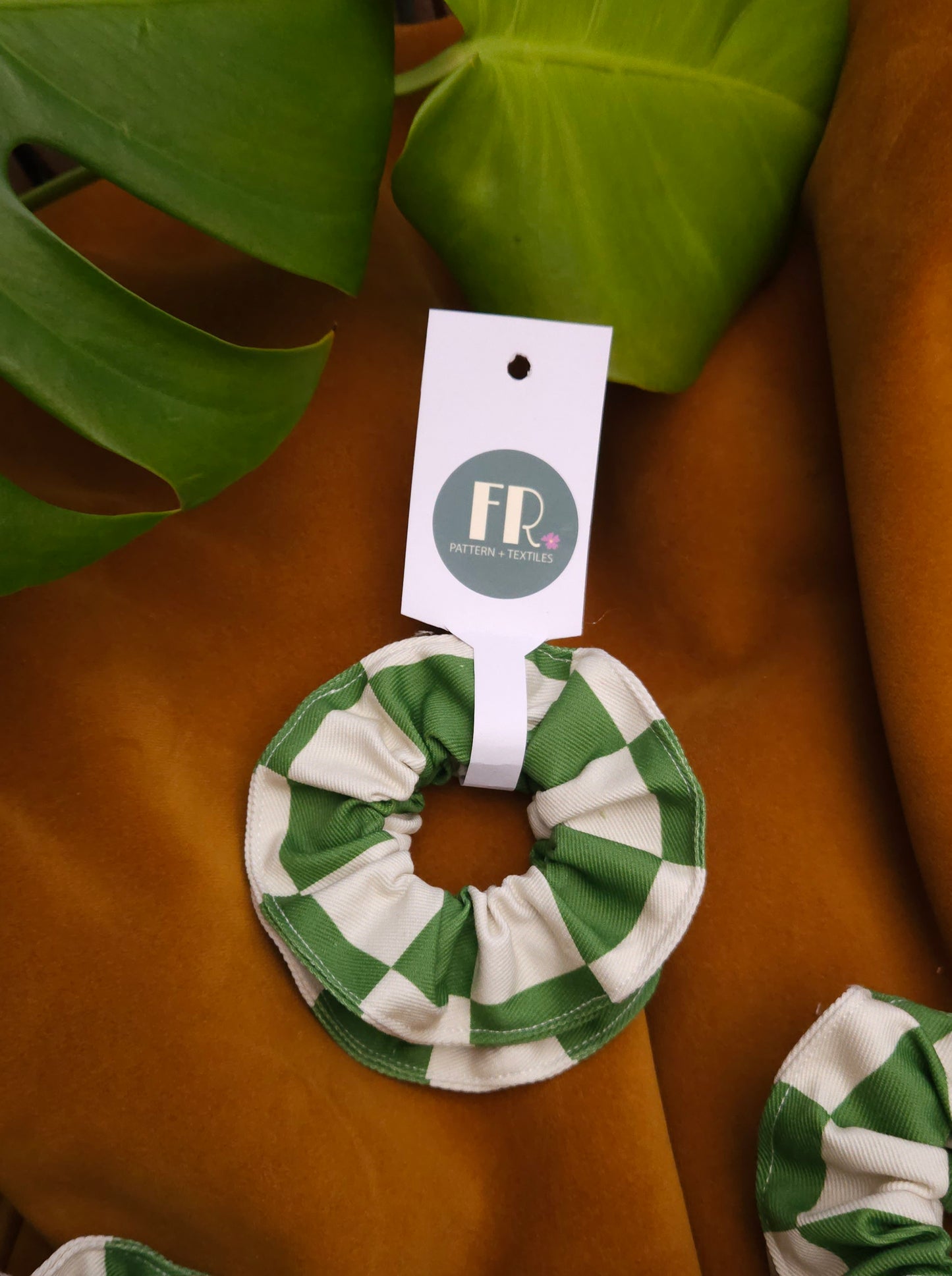 Checker squares scrunchies