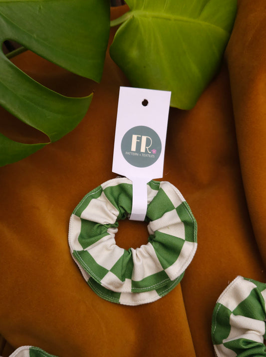 Checker squares scrunchies