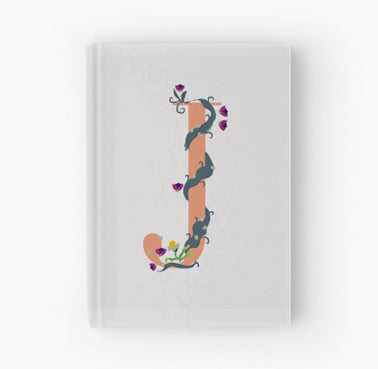 Whimsical Floral Monogram - Journal