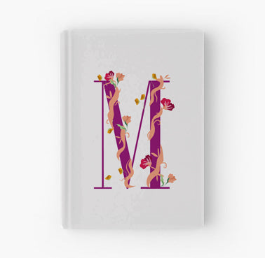 Whimsical Floral Monogram - Journal