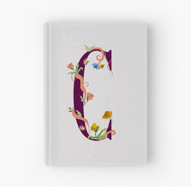 Whimsical Floral Monogram - Journal