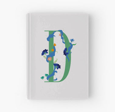 Whimsical Floral Monogram - Journal