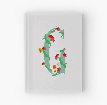 Whimsical Floral Monogram - Journal